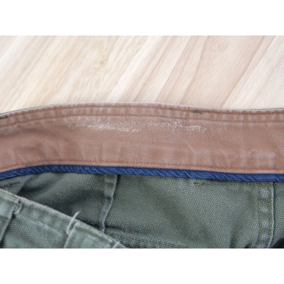 DULUTH TRADING Heavy Canvas Cargo Pants Mens 38x30 Work Utility Green - Picture 12 of 14